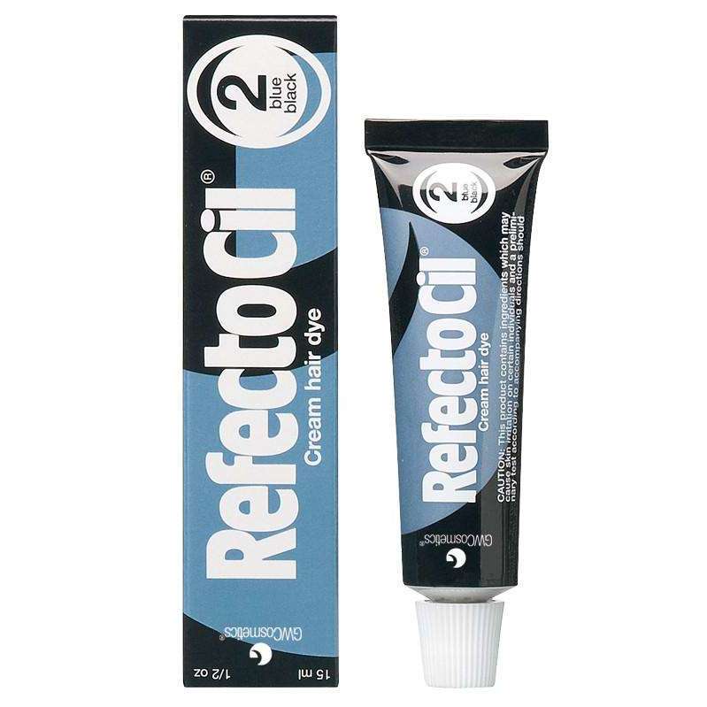 RefectoCil Cream Hair Dye Blue Black #2 0.5 oz - Hot Brands Store 