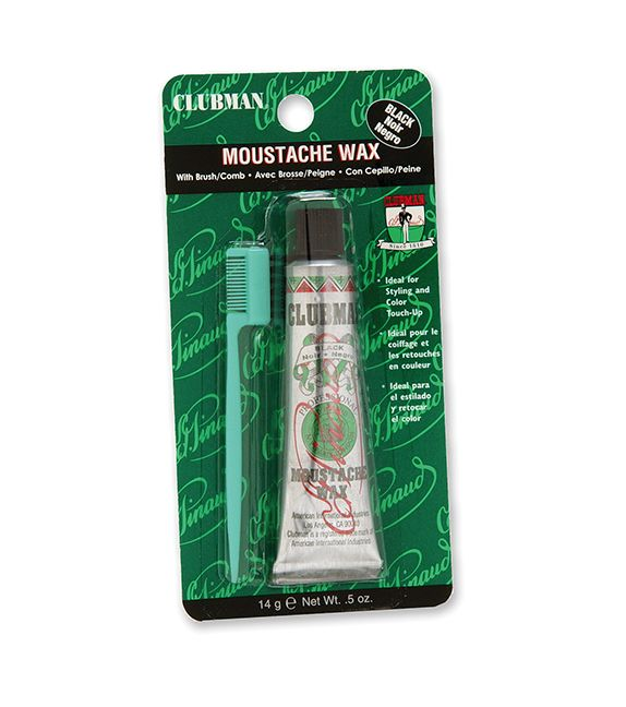 Clubman Moustache Wax Black 0.5 oz