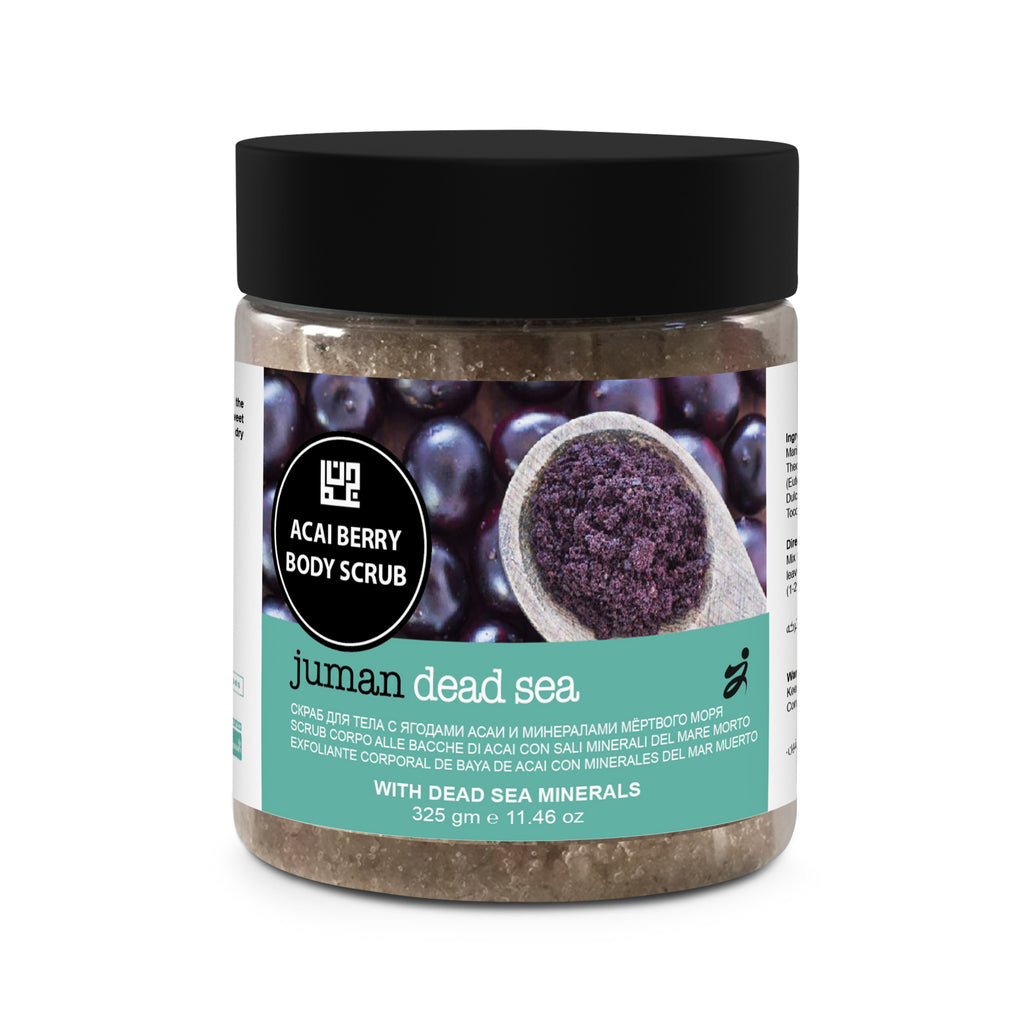 Juman All Natural Dead Acai Berry Body Scrub 11.46 Oz