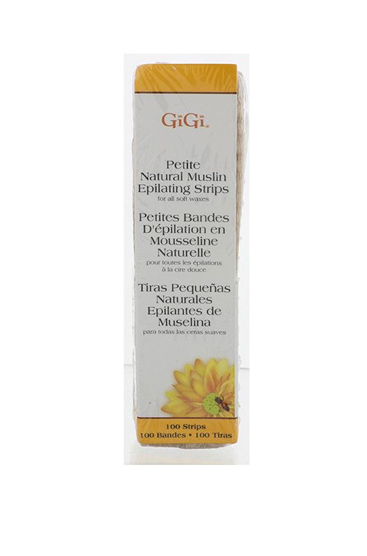 GIGI PETITE NATURAL MUSLIN EPILATING STRIPS 100 PACK