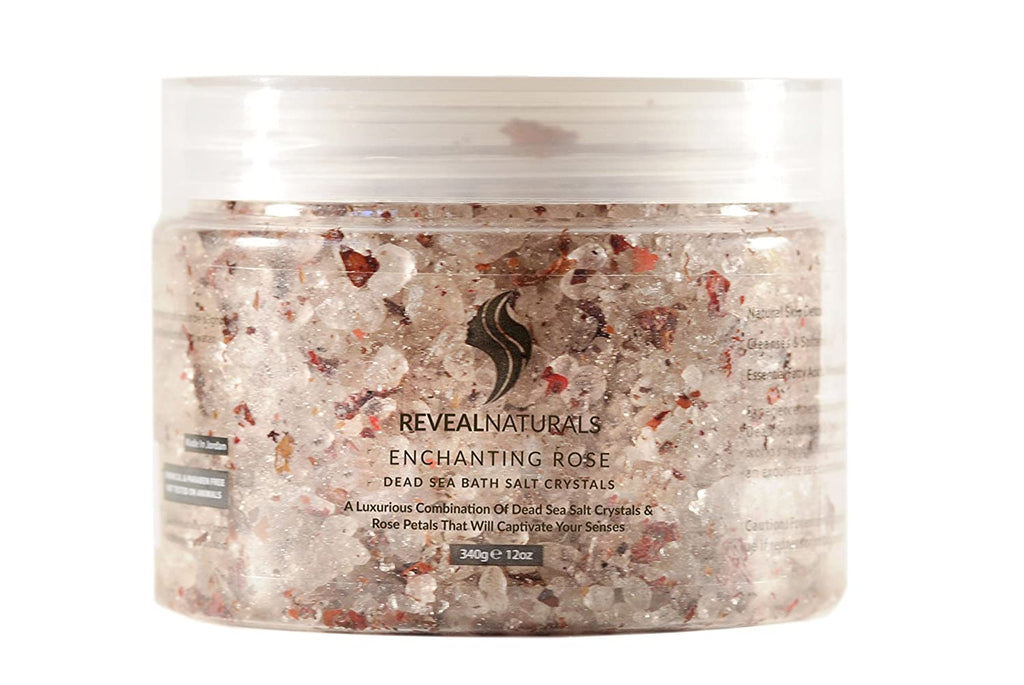 Reveal Naturals Enchanting Rose Dead Sea Bath Salt Crystals 12 oz