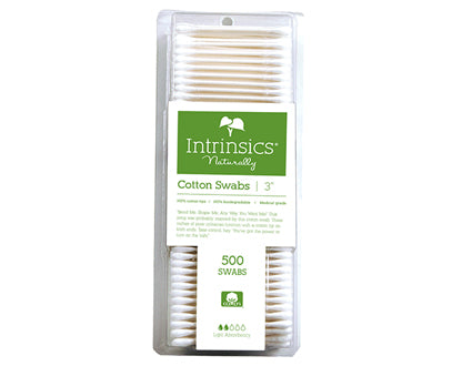 Intrinsics 3" Cotton Swabs 500 ct. pack, 24 packs/cs. - Hot Brands Store