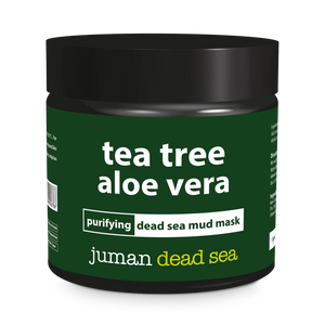 Juman All Natural Tea Tree Aloe Vera Purifying Dead Sea Mud Mask 7.05 Oz
