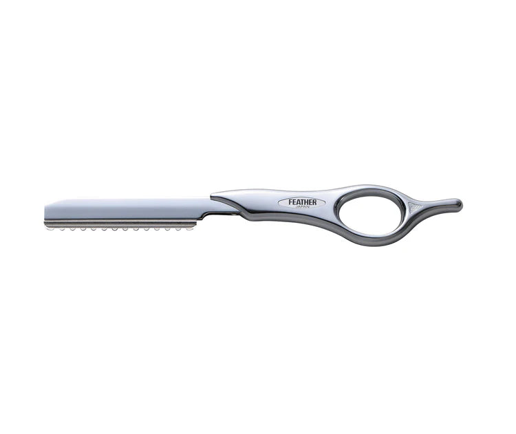 Jatai Feather Silver Detail Razor 6 1/4"