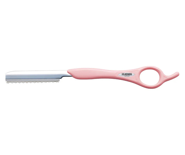 Jatai Feather Baby Pink Styling Razor 7 1/4"