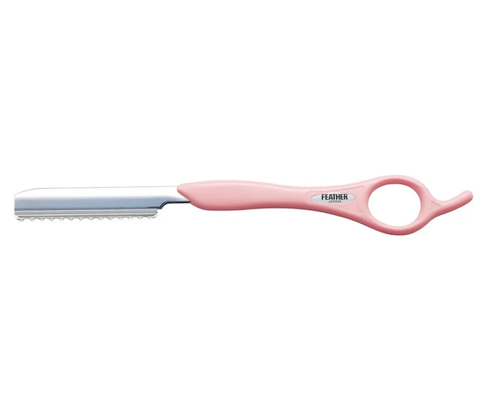 Jatai Feather Baby Pink Styling Razor 7 1/4"