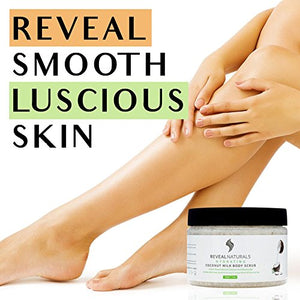 Reveal Naturals Coconut Scrub Infused with Dead Sea Salts and Minerals 12 oz