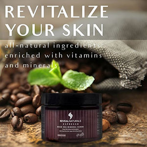 Reveal Naturals Arabica coffee Infused with Dead Sea Salt scrub 12 oz