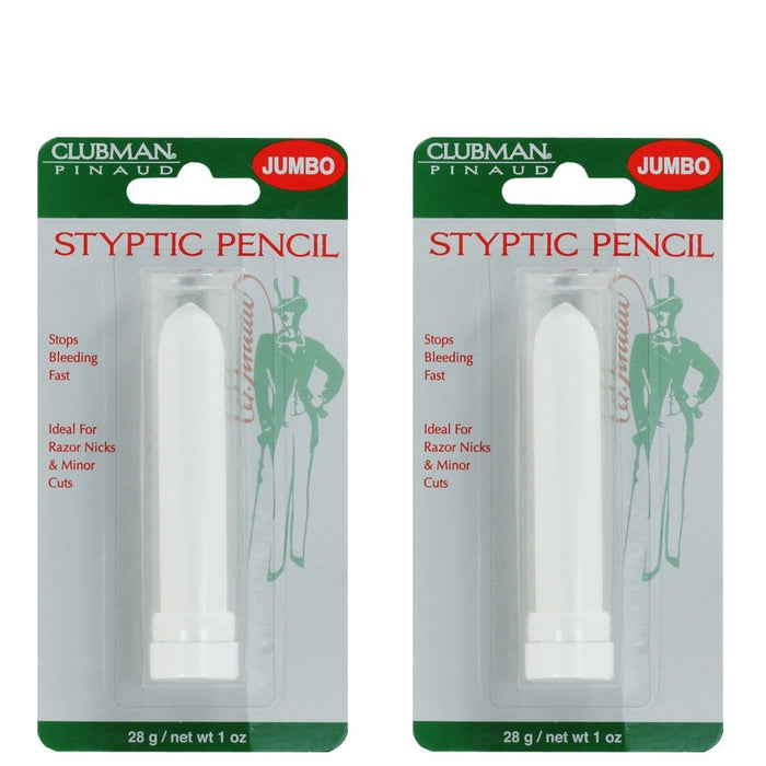CLUBMAN PINAUD Barber Salon Styptic Pencil 1 oz Jumbo Size 2 x BB-812500