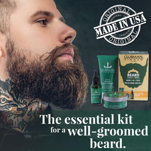 Clubman Beard 3 in 1 Trio - Beard Balm, Oil and 2 in 1 Conditioner - Hot Brands Store 