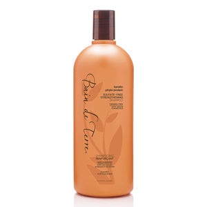 Bain de Terre Keratin Phyto-Protein Sulfate-Free Strengthening Shampoo, with Argan and Monoi Oil, Paraben-Free, 33.8-Ounce