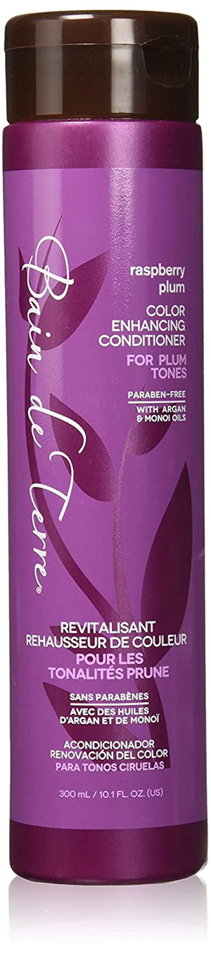 Bain De Terre Raspberry Plum Color Enhancing Conditioner For Plum Tones 10.1 oz (Plum)