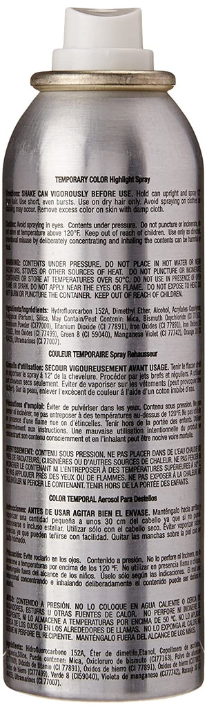 Clubman Streaks 'N Tips Icy White Temporary Spray-on Hair Color, 3.5 oz