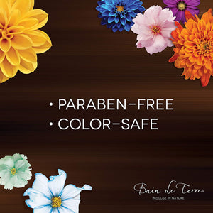 Bain de Terre Passion Flower Color Preserving Shampoo, with Argan and Monoi Oil, Paraben-Free, 13.5-Ounce