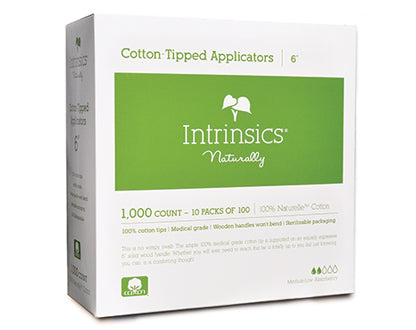 Intrinsics 6″ Cotton-Tipped Applicators 1000 ct. box, 10 boxes/case