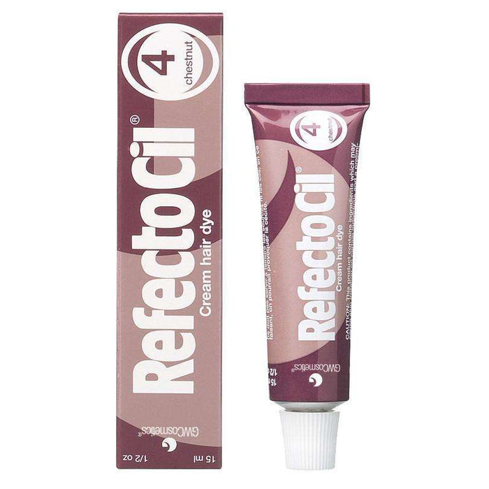 RefectoCil Cream Hair Dye Chestnut #4 0.5 oz