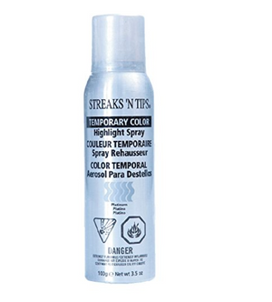Clubman Streaks 'N Tips Platinum Temporary Spray-on Hair Color, 3.5 oz