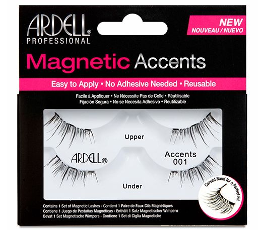 Ardell Magnetic Accent 001 - False Lashes - 1 Pack