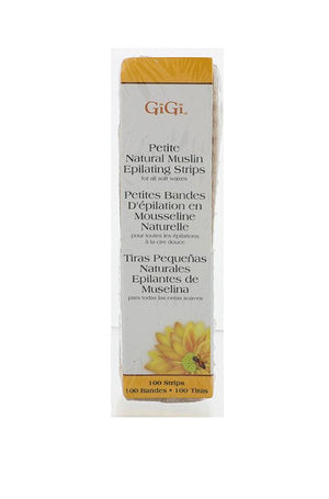 GIGI PETITE NATURAL MUSLIN EPILATING STRIPS 100 PACK