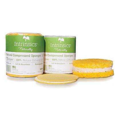 Intrinsics Compressed Sponges Natural 2.5" (75 count) - Hot Brands Store 