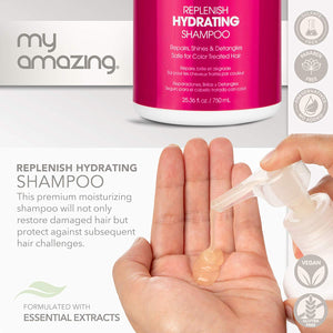 My Amazing Replenish Hydrating Shampoo 25.4 oz - Hot Brands Store 