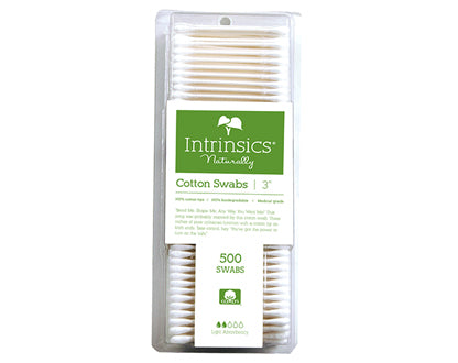 Intrinsics 3" Cotton Swabs 500 ct. pack, 24 packs/cs. - Hot Brands Store 